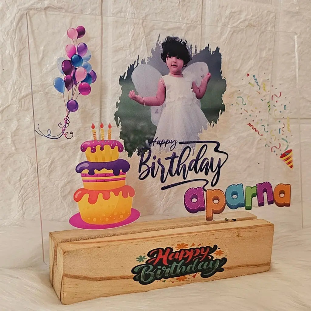 A5 Size Transparent Frame With Wooden Base