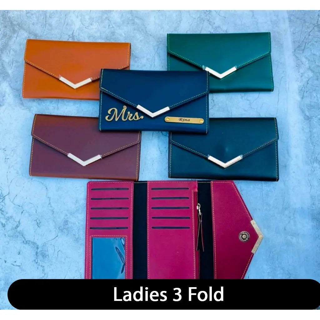 Ladies 3 Fold Wallet
