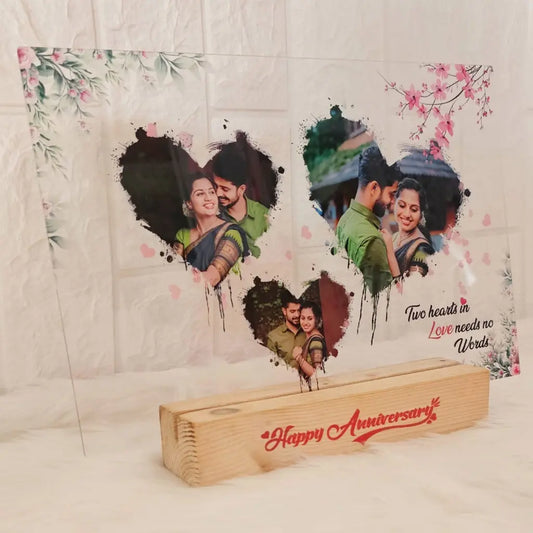 A4 Size Transparent Frame With Wooden Base